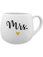MRS. - bílý keramický hrníček 300 ml MRS. - bílý keramický hrníček 300 ml