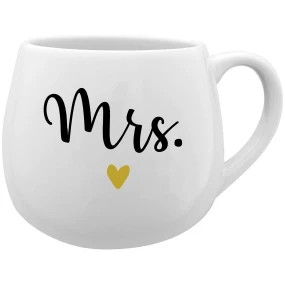 MRS. - bílý keramický hrníček 300 ml