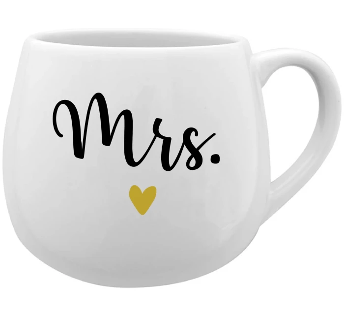 MRS. - bílý keramický hrníček 300 ml MRS. - bílý keramický hrníček 300 ml