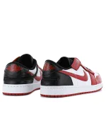 Pánské sportovní boty Air Jordan 1 Low FlyEase M DM1206-163 Červeno-bílá s černou - Nike Pánské sportovní boty Air Jordan 1 Low FlyEase M DM1206-163 Červeno-bílá s černou - Nike