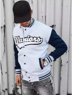 Pánská šedá mikina na zip FashionStreet BX5431