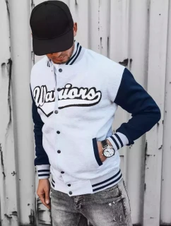 Pánská šedá mikina na zip FashionStreet BX5431