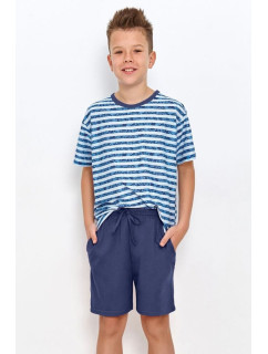Chlapecké pyžamo pro starší Noah modré s pruhy