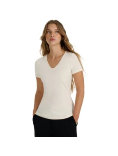 Dámské tričko krémové WAW25TTSH model 21391882 - 4F