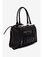 Velká taška z umělé kůže Černá model 22220883 - Flora&Co