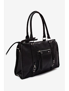 Velká taška z umělé kůže Černá model 22220883 - Flora&Co