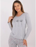 Pyžamo DU PI FP 003.99P šedé Pyžamo DU PI FP 003.99P šedé