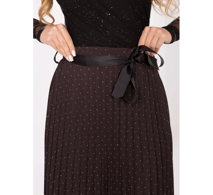 Spódnica MI SD model 21480454 ciemny brązowy - FPrice