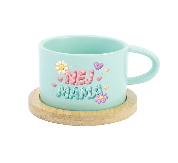 NEJ MÁMA - mint hrníček makronka 200 ml NEJ MÁMA - mint hrníček makronka 200 ml