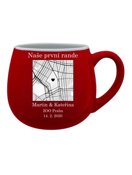 Personalizovaný hrneček s mapou Personalizovaný hrneček s mapou