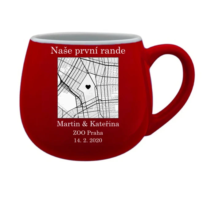 Personalizovaný hrneček s mapou Personalizovaný hrneček s mapou