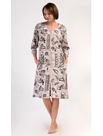 Dámské domácí šaty s tříčtvrtečním rukávem Elena Dámské domácí šaty s tříčtvrtečním rukávem Elena