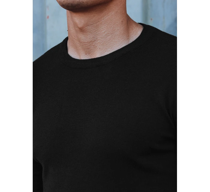 Pánský klasický černý svetr FashionStreet WX2226