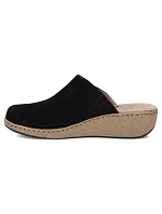 Kožené žabky na platformě černé Filippo DK7567