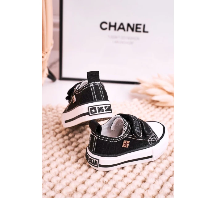 Dětské Tenisky Na Suchý Zip BIG STAR model 21545391 Černé - Big Star Shoes Dětské Tenisky Na Suchý Zip BIG STAR model 21545391 Černé - Big Star Shoes