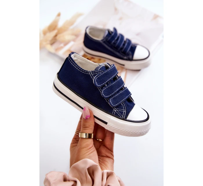 Dětské tenisky na suchý zip námořnická modrá model 21578754 - Boto Dětské tenisky na suchý zip námořnická modrá model 21578754 - Boto