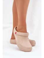 Dámské Lehké Pantofle Big Star II275008 Béžové Dámské Lehké Pantofle Big Star II275008 Béžové