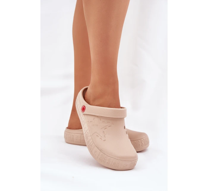 Dámské Lehké Pantofle Big Star II275008 Béžové Dámské Lehké Pantofle Big Star II275008 Béžové