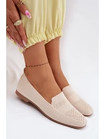 Dámské látkové mokasíny světle béžové Dorielle