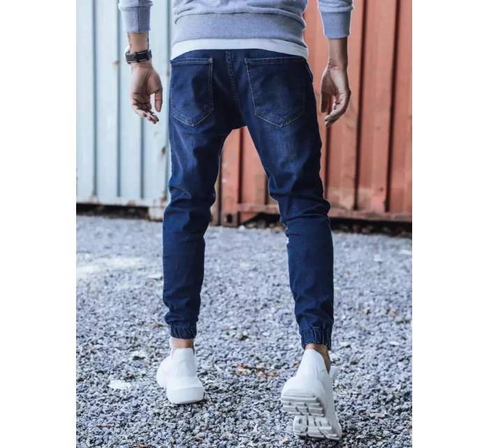 Modré pánské kalhoty FashionStreet UX3284 Modré pánské kalhoty FashionStreet UX3284