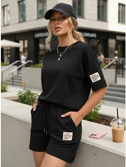 Dámský černý set FashionStreet AY1192 Dámský černý set FashionStreet AY1192