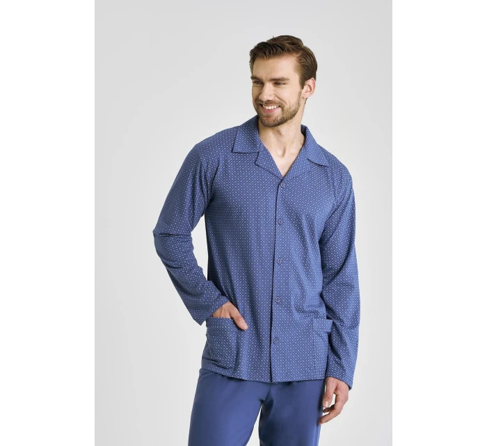 Taro Darek 3483 long/r M-2XL Z25/26 pánské pyžamo bez knoflíků