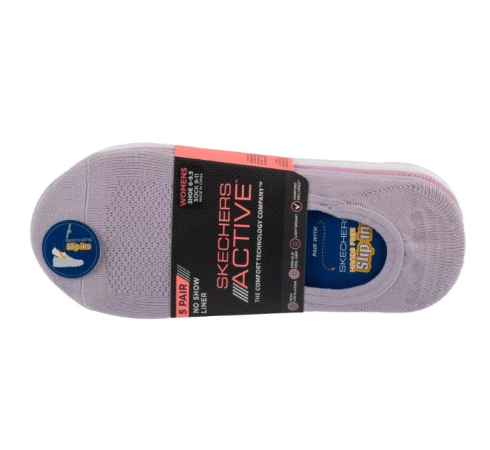 Skechers 5ks ponožek z mikrovlákna S113836-PRLV Purple 36-40 Skechers 5ks ponožek z mikrovlákna S113836-PRLV Purple 36-40