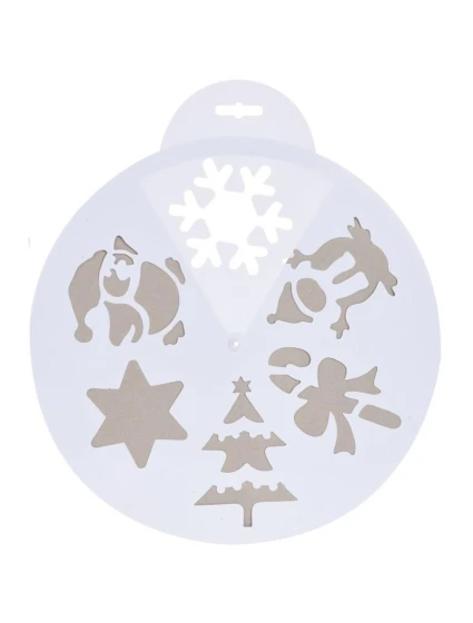 ŠABLONA NA UMĚLÝ SNÍH 30CM 6 VZORŮ