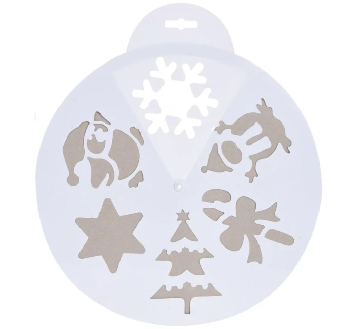 ŠABLONA NA UMĚLÝ SNÍH 30CM 6 VZORŮ