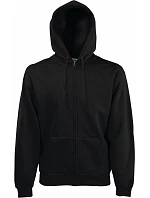 Fruit of the Loom Classic Hooded Sweat Jacket Mikina s kapucí 16.2062 black Fruit of the Loom Classic Hooded Sweat Jacket Mikina s kapucí 16.2062 black