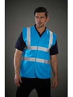 HVW 100 HiVis bezpečnostní vesta model 22502144 pink - Yoko HVW 100 HiVis bezpečnostní vesta model 22502144 pink - Yoko