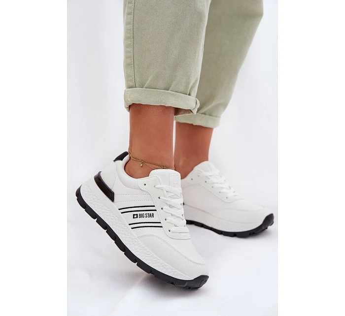 Dámské tenisky na platformě Big Star TT274882 Hi-Poly System Bílé Dámské tenisky na platformě Big Star TT274882 Hi-Poly System Bílé