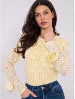 Bluzka IT BZ model 21807995 jasny żółty - FPrice Bluzka IT BZ model 21807995 jasny żółty - FPrice