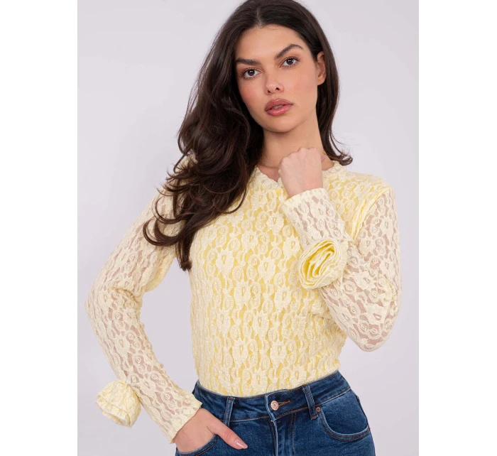 Bluzka IT BZ model 21807995 jasny żółty - FPrice Bluzka IT BZ model 21807995 jasny żółty - FPrice