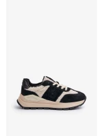 Zateplené Dámské Kožené Tenisky Big Star HI-POLY SYSTEM Černé Zateplené Dámské Kožené Tenisky Big Star HI-POLY SYSTEM Černé