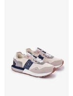 Pánské semišové tenisky na platformě Big Star – šedé