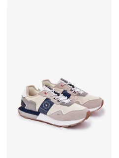 Pánské semišové tenisky na platformě Big Star – šedé