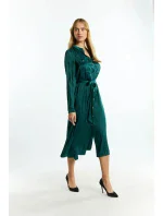 Dámské saténové šaty Bottle 1210-009 zelené - Monnari Dámské saténové šaty Bottle 1210-009 zelené - Monnari