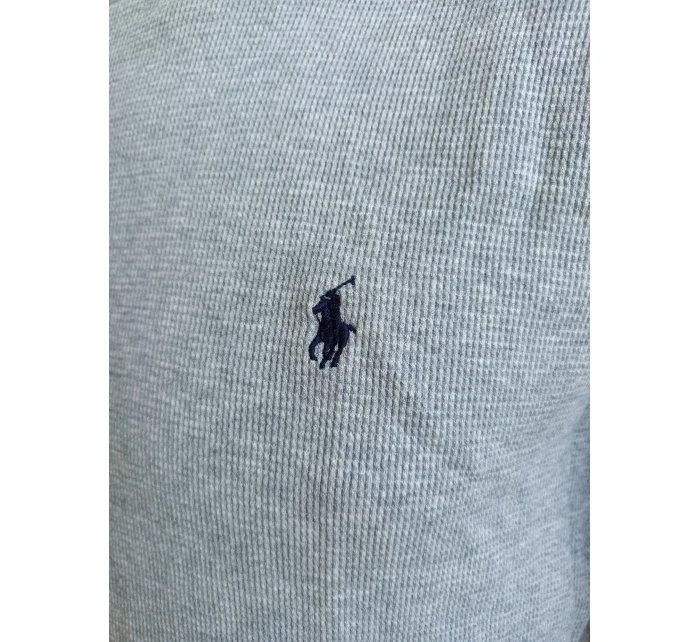 Pánské tričko dlouhým rukávem 714687799003 šedé - Ralph Lauren Pánské tričko dlouhým rukávem 714687799003 šedé - Ralph Lauren