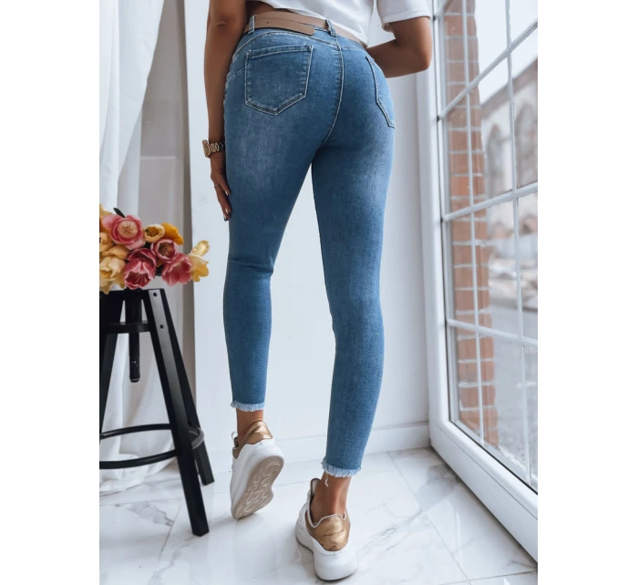 Dámské kalhoty LOOKING GOOD modré FashionStreet UY1388 Dámské kalhoty LOOKING GOOD modré FashionStreet UY1388