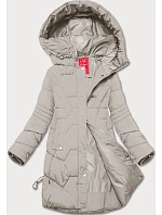Dámská přechodná bunda s kapucí LHD light beige (LHD-24585) Dámská přechodná bunda s kapucí LHD light beige (LHD-24585)