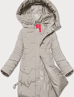 Dámská přechodná bunda s kapucí LHD light beige (LHD-24585)