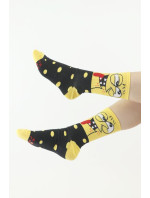 Veselé ponožky Face žluté