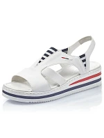 Sandály na platformě Rieker W V02Y5 white Sandály na platformě Rieker W V02Y5 white