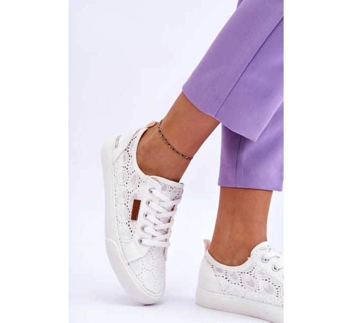 Dámské Krajkové Tenisky BIG STAR W274925 Bílé