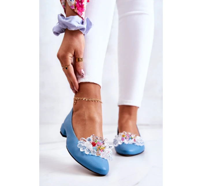 Kožené baleríny s zdobením model 21584377 - Boto