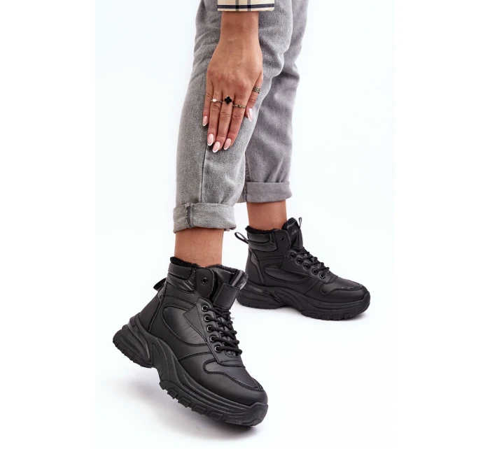 dámské sportovní šněrovací boty černé model 21635852 - EVENTO dámské sportovní šněrovací boty černé model 21635852 - EVENTO