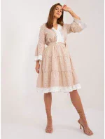 LK SK 509606 šaty.70 béžová LK SK 509606 šaty.70 béžová