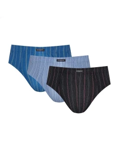 Pánské slipy 3PACK 1446 K601 Modrá mix - Henderson