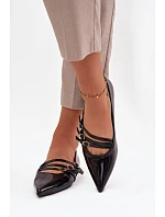 Lakované baleríny KL2913 Palenna černá - Sweet Shoes Lakované baleríny KL2913 Palenna černá - Sweet Shoes